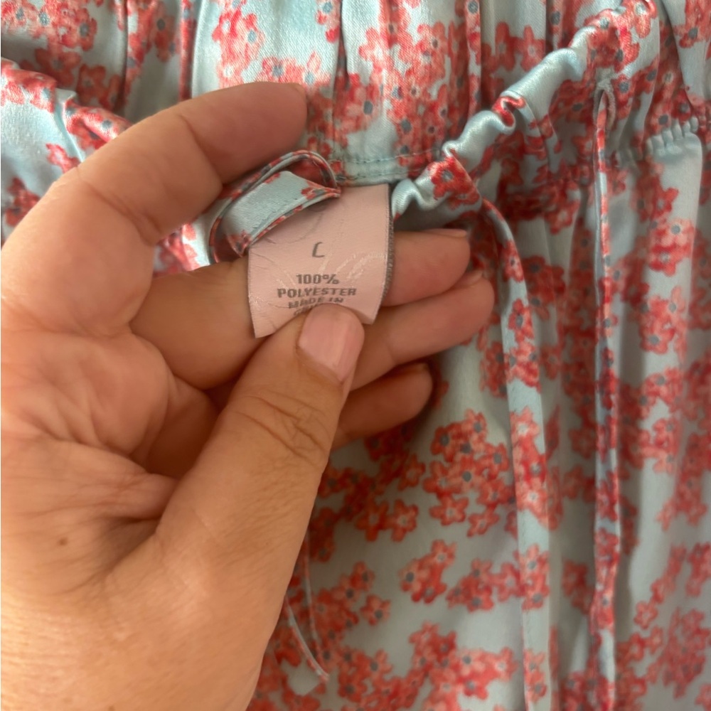 Cabernet Pink and White Floral Pajama Set - Picture 4 of 4